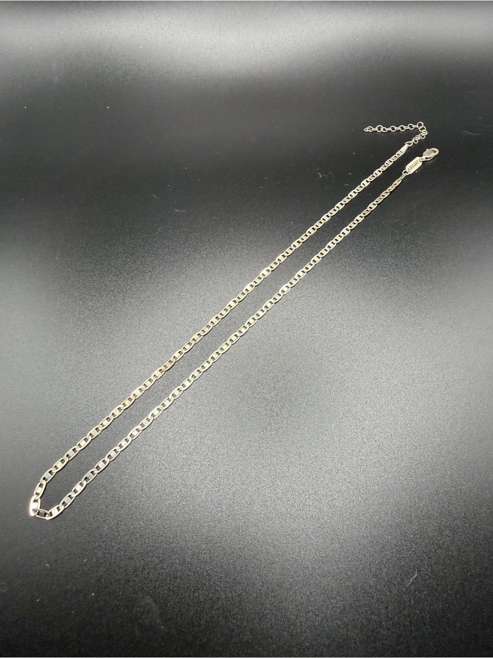 4.1g - 16”- 18” - Delicate Sterling Silver Mariner Link Necklace